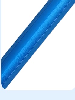 Surface texture of a blue anodized barrel