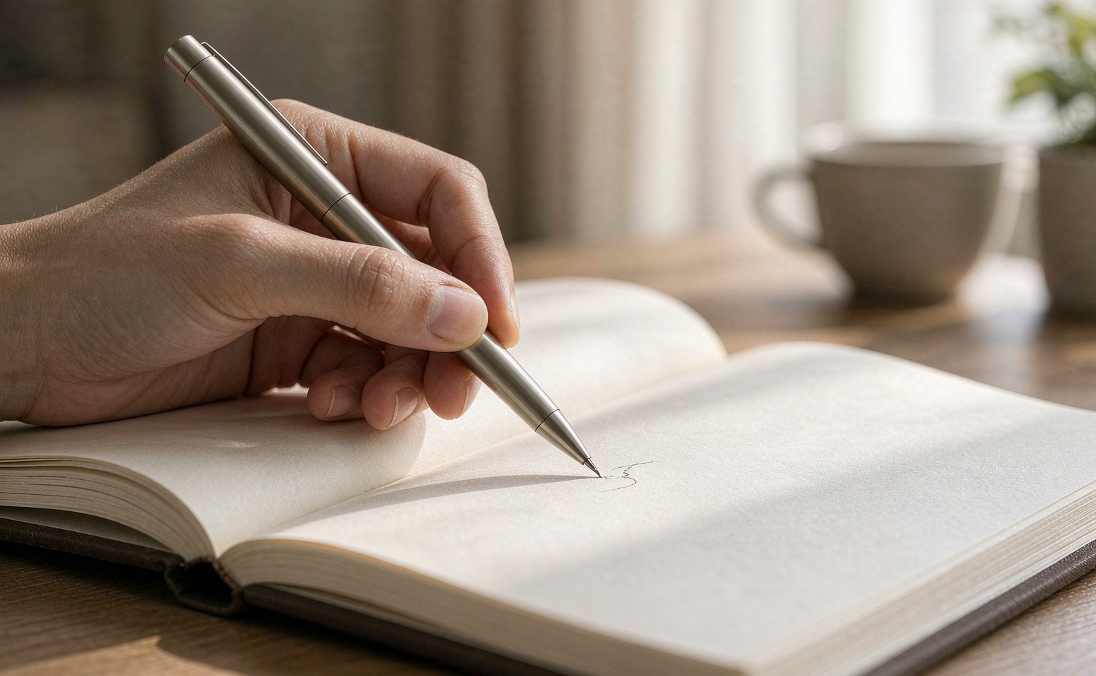 Modern handwriting scene