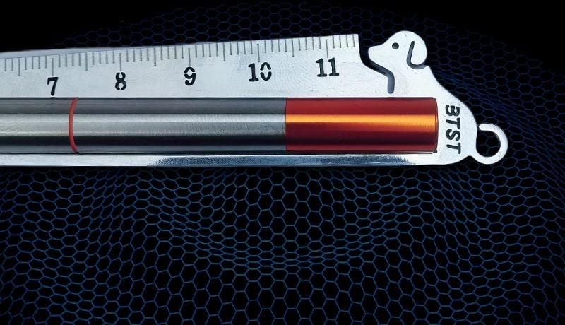 Close-up of the Dog 2.0 magnetic closure and dog-profile silhouette